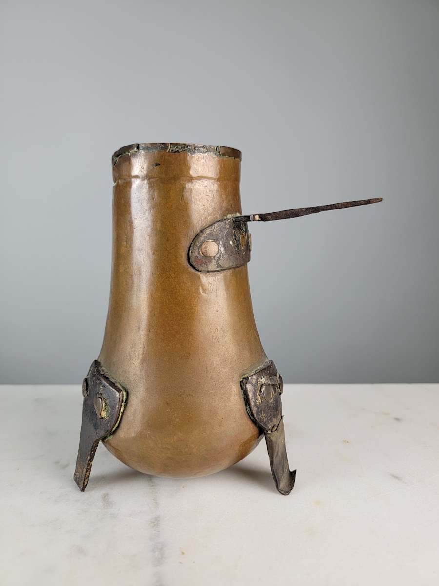 1800's Copper Warmer with Handle 