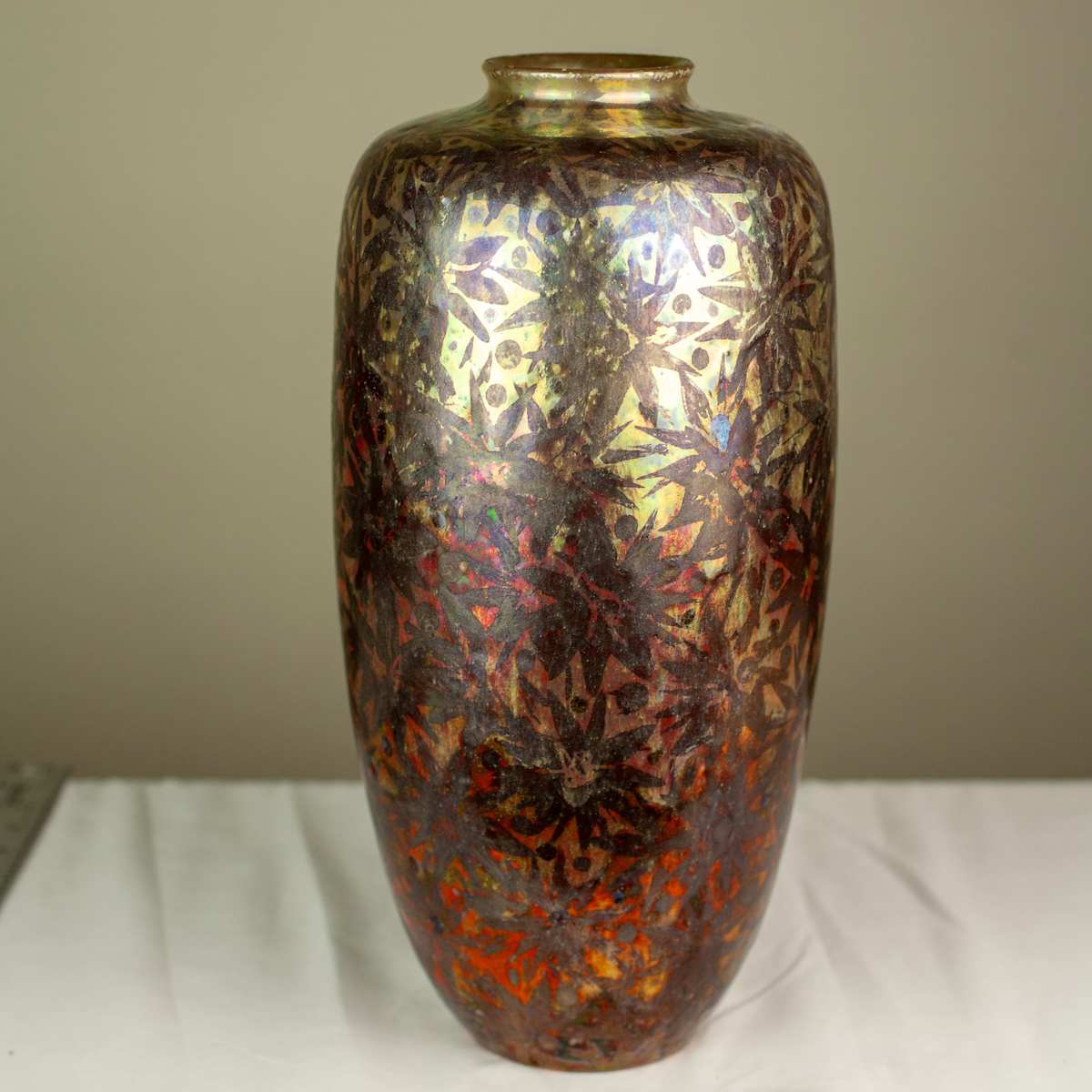 Luster Glaze Pottery Vase by Richard Friewald, Image 1.