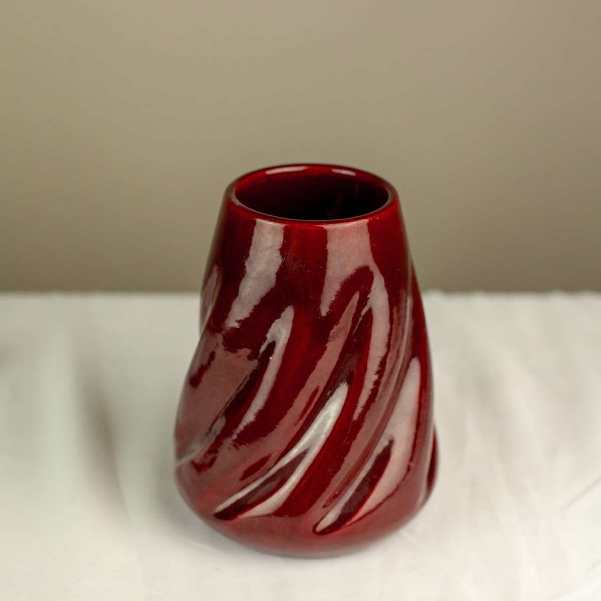 Sang de Boeuf Vase by Vallauris, Clement Massier, Image 1.