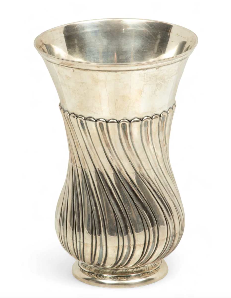 Portuguese 833 Silver Vase 