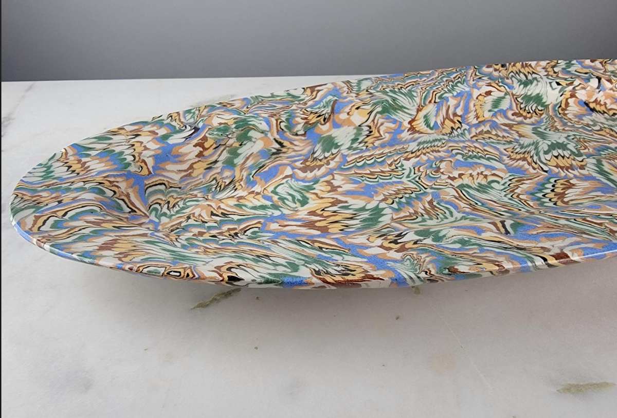 Aptware Fish Serving Platter, Van Gogh Collection by Pascale Mestre Ceramics 
