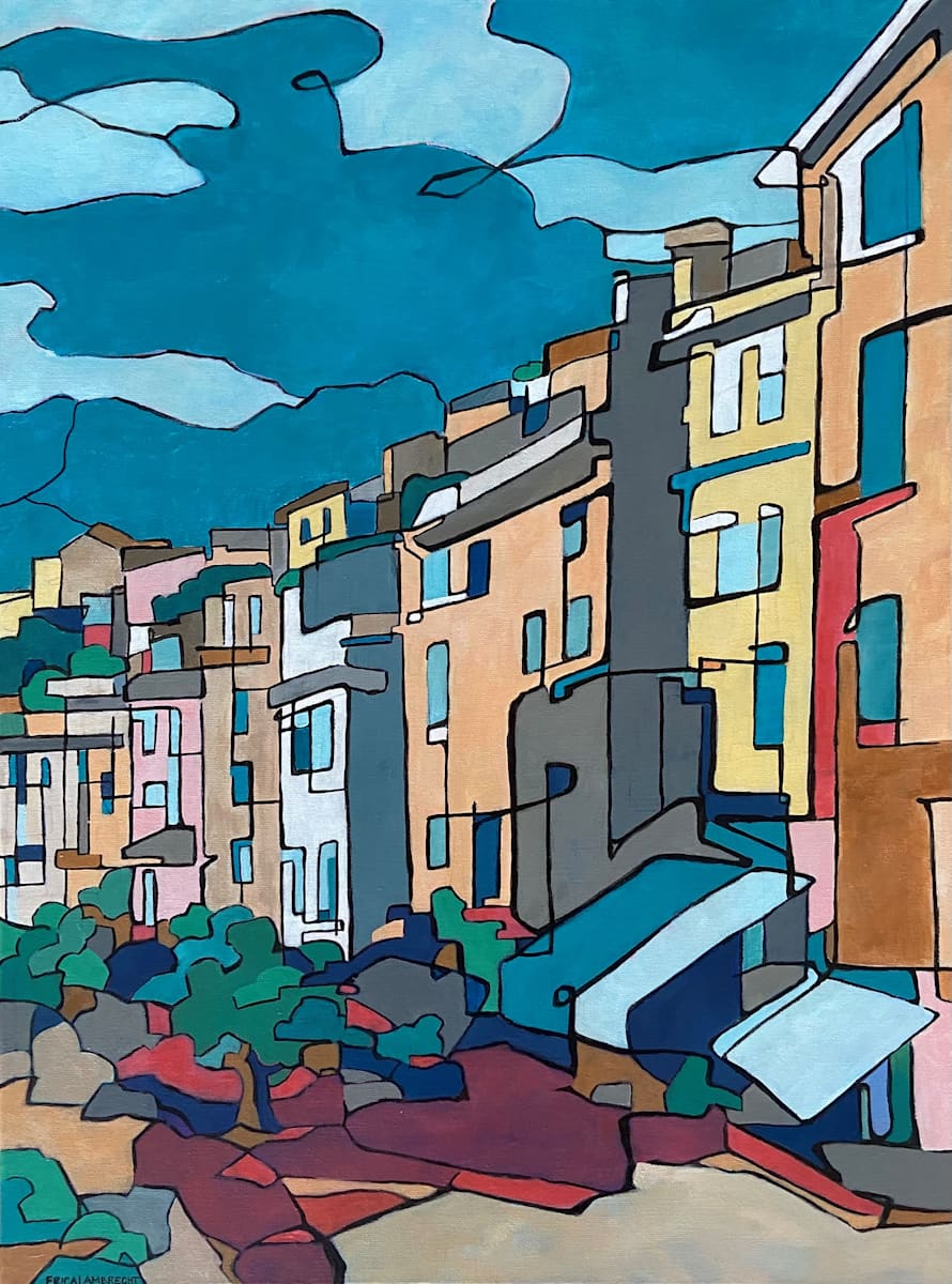Cinque Terre Village by Erica Lambrecht 