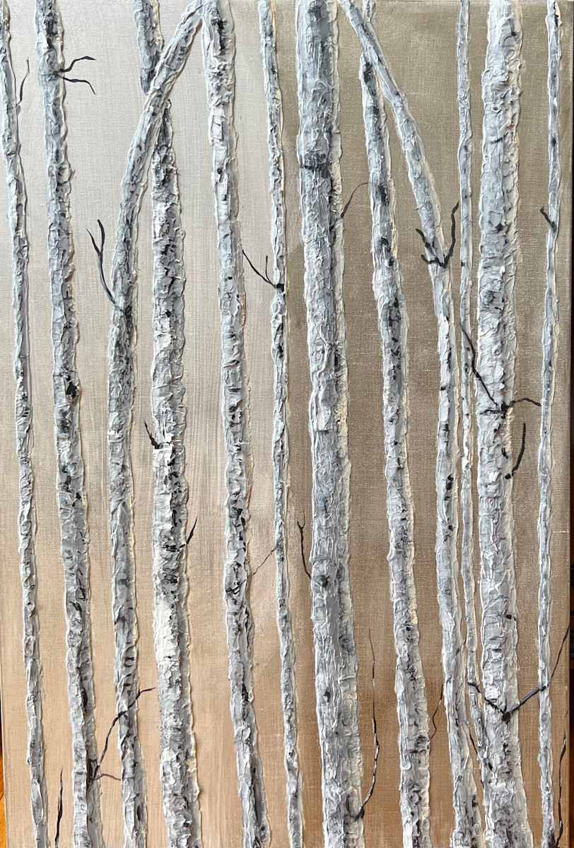 Pewter Aspen Splendor by Pamela Roberts  Image: Pewter Aspen Splendor 