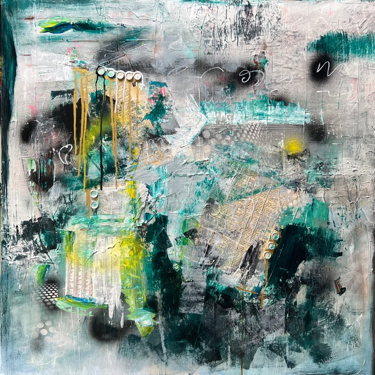 Urban Pulse by Pamela Roberts  Image: Full image of the painting 