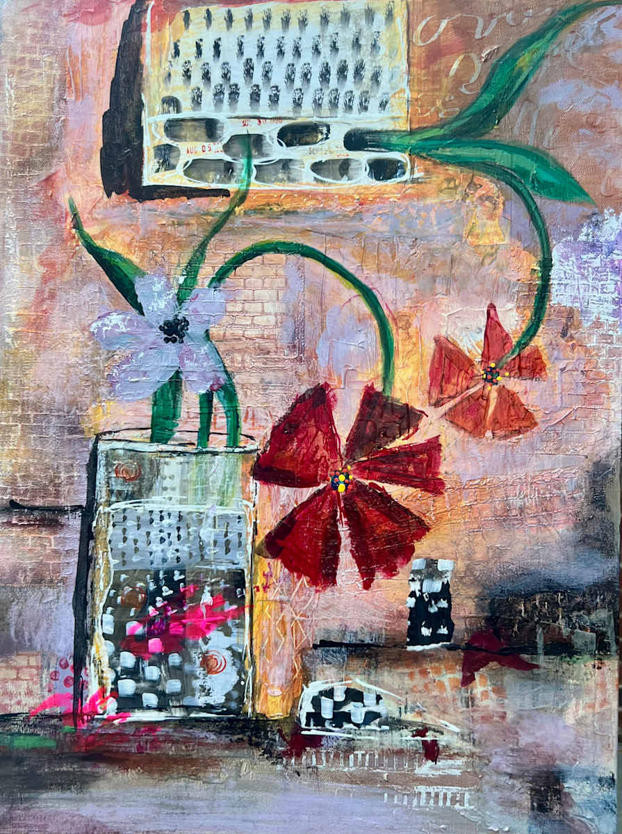 Abstract Garden Flowers by Pamela Roberts, Image 1.
