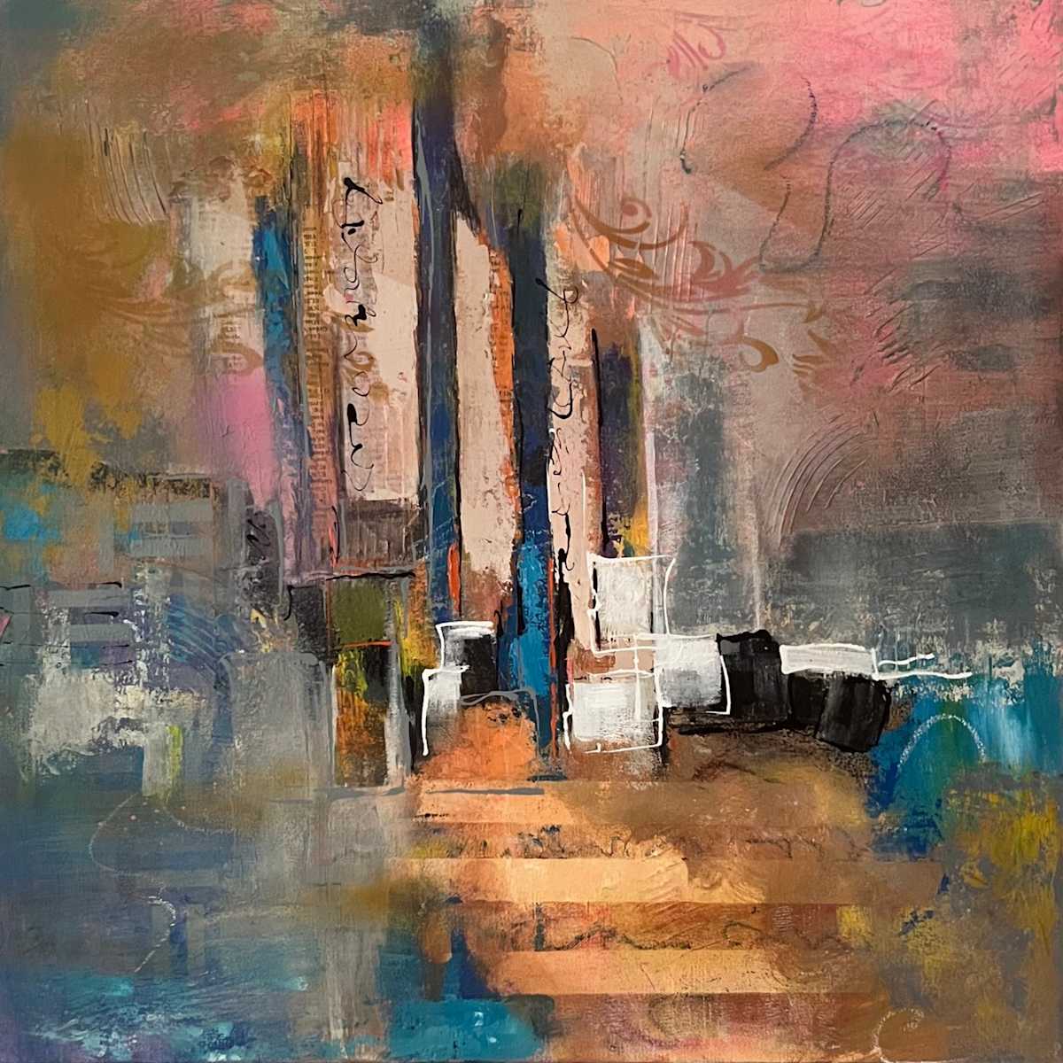 Possibilities by Pamela Roberts  Image: Possibilities - Abstract Modern Composition Artwork