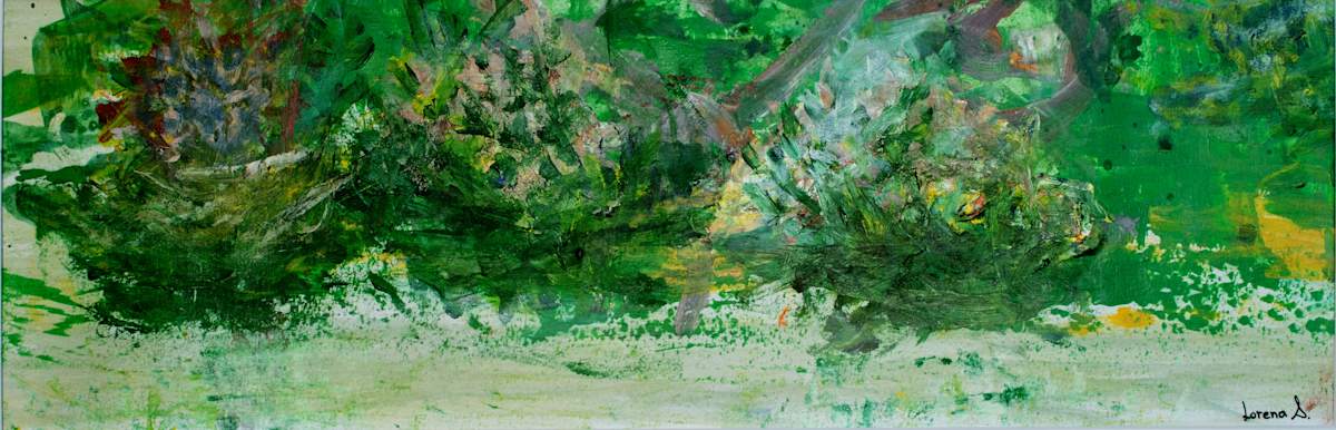 Amazon Scene 1C (Triptych) by Lorena Salinas, Image 1.