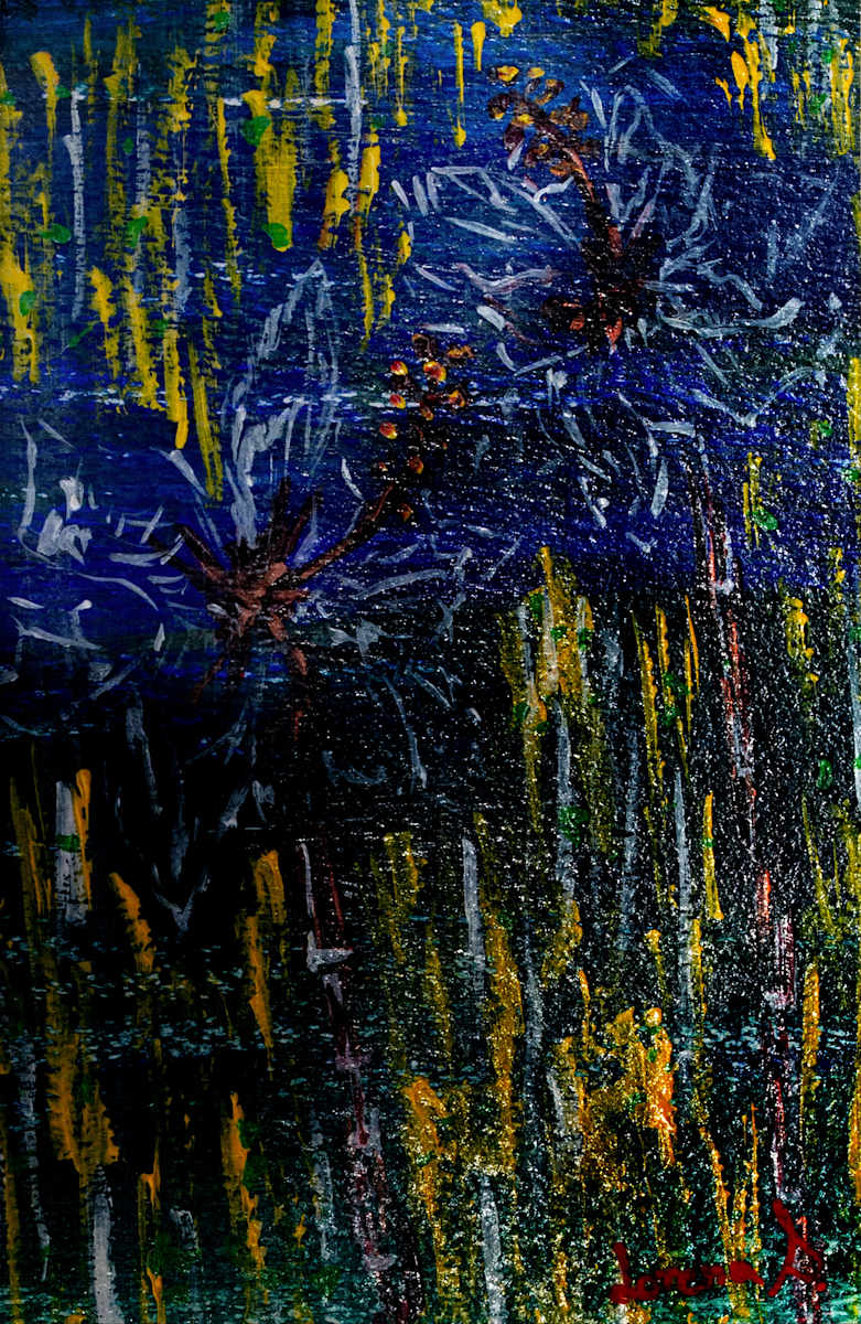 Blue Hibiscus by Lorena Salinas 