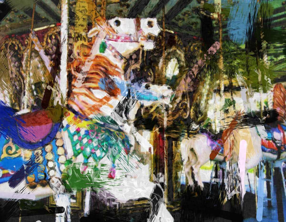 Carousel Horses 37 by Joseph Perryman 