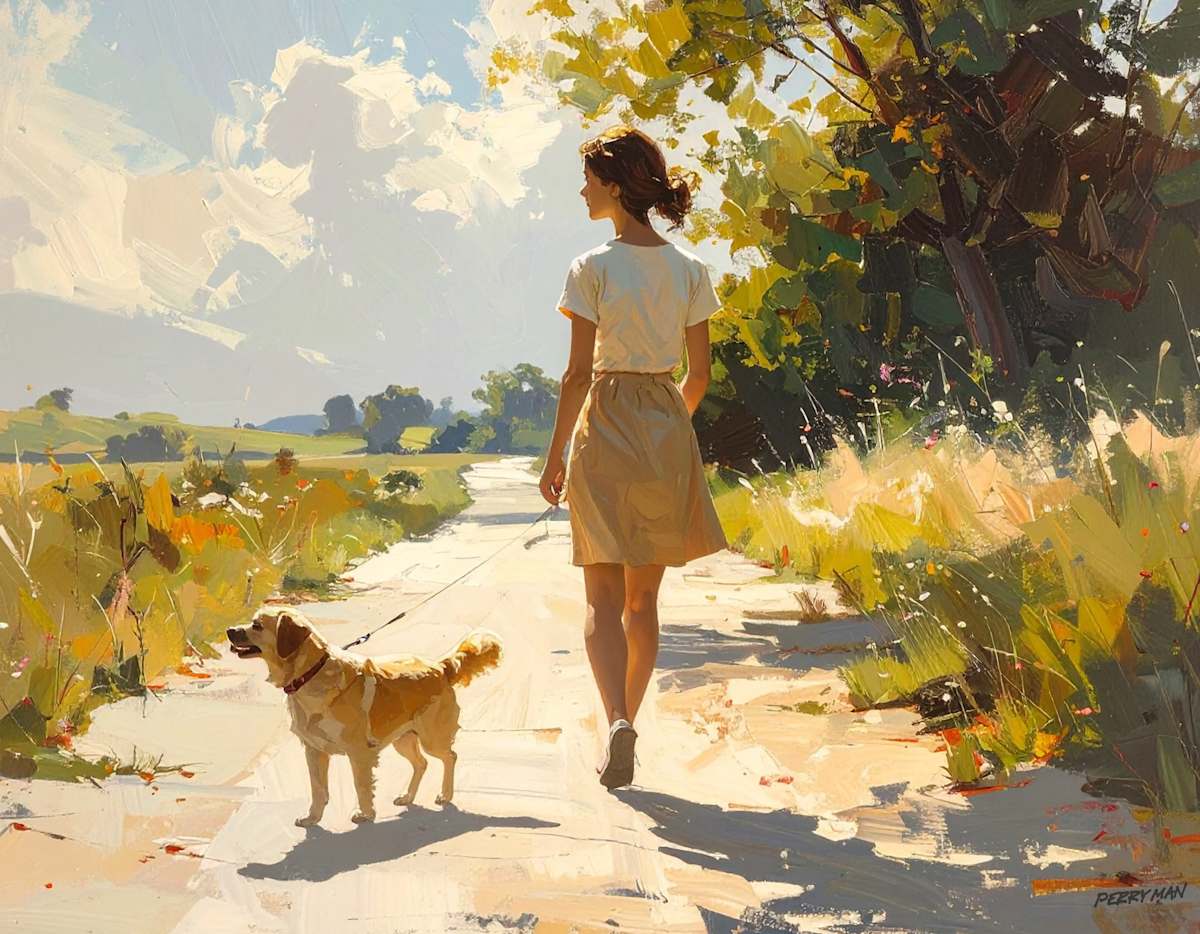 Dog Walking at Noon by Joseph Perryman, Image 1.