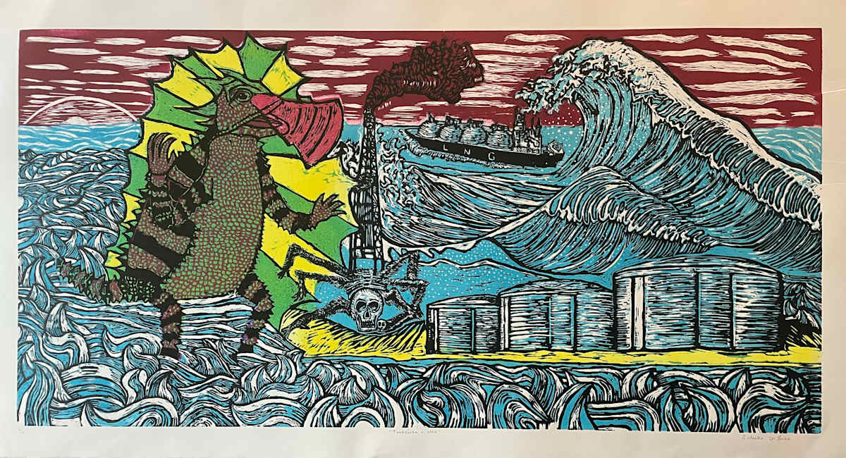 Toadzilla vs. LNG by Celeste De Luna, Image 1.