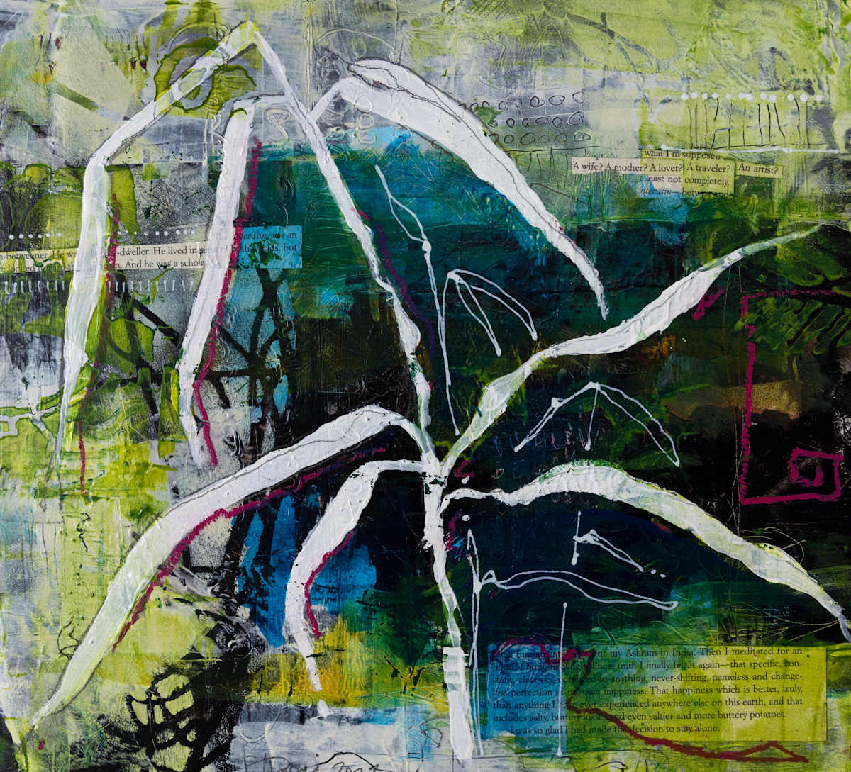 Summertime Garden Grass by Terri Goodness 