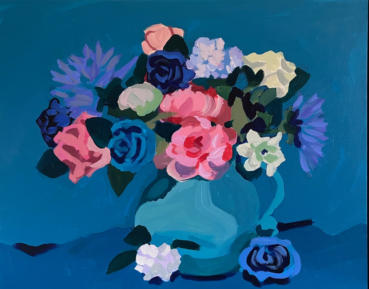 Aqua Pink by june mccartney 