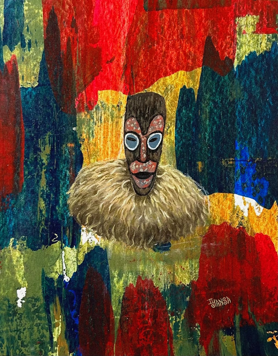 Masquerade Minis Collection by IYansa  Image: Painting of mask #9.