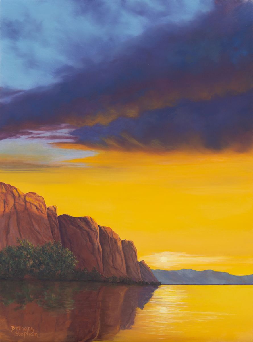 Sunset on the Lake by Bethany Stephan 