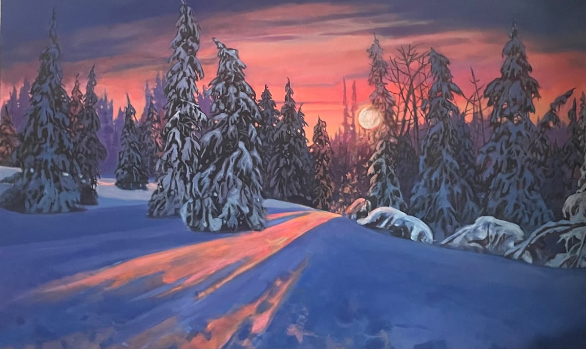 Splendour in Snow Forest by Dawn Schmidt 