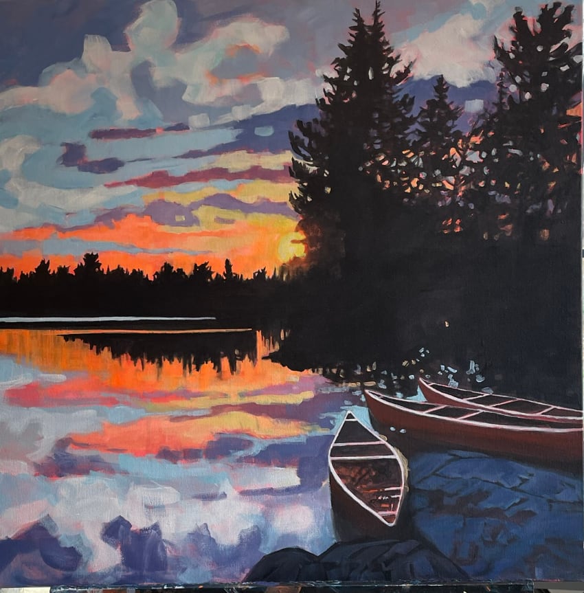 Paddlers Pause by Dawn Schmidt 