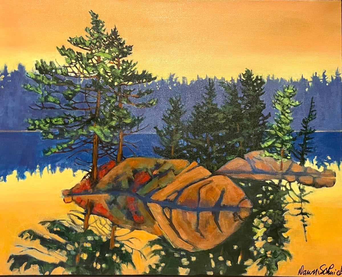 Island Reflection by Dawn Schmidt 