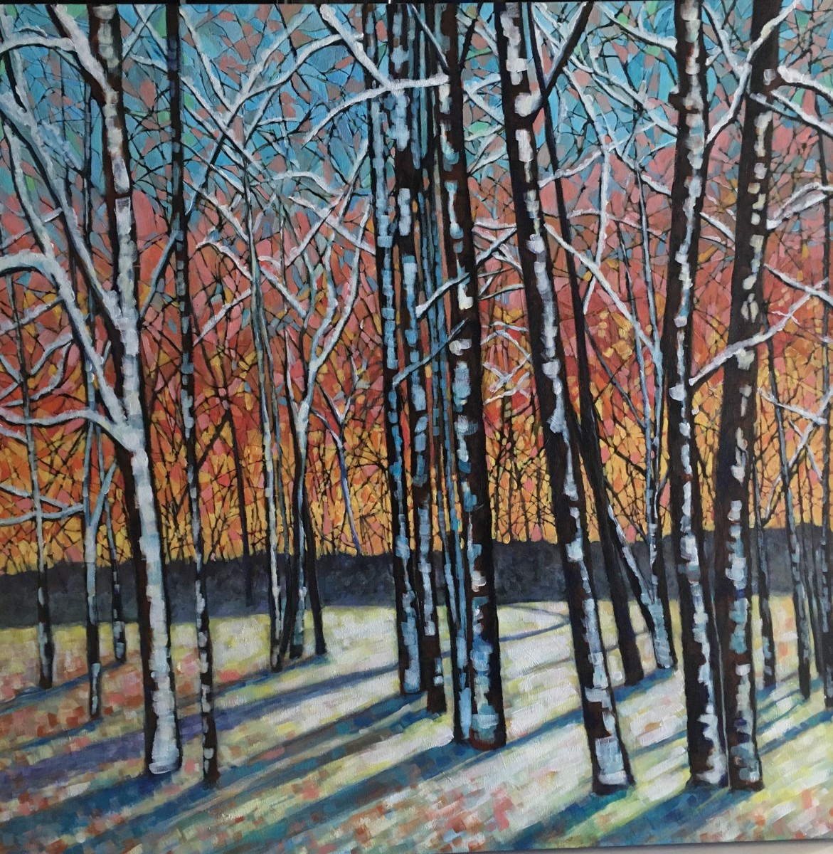 Stain Glass Sunrise by Dawn Schmidt 