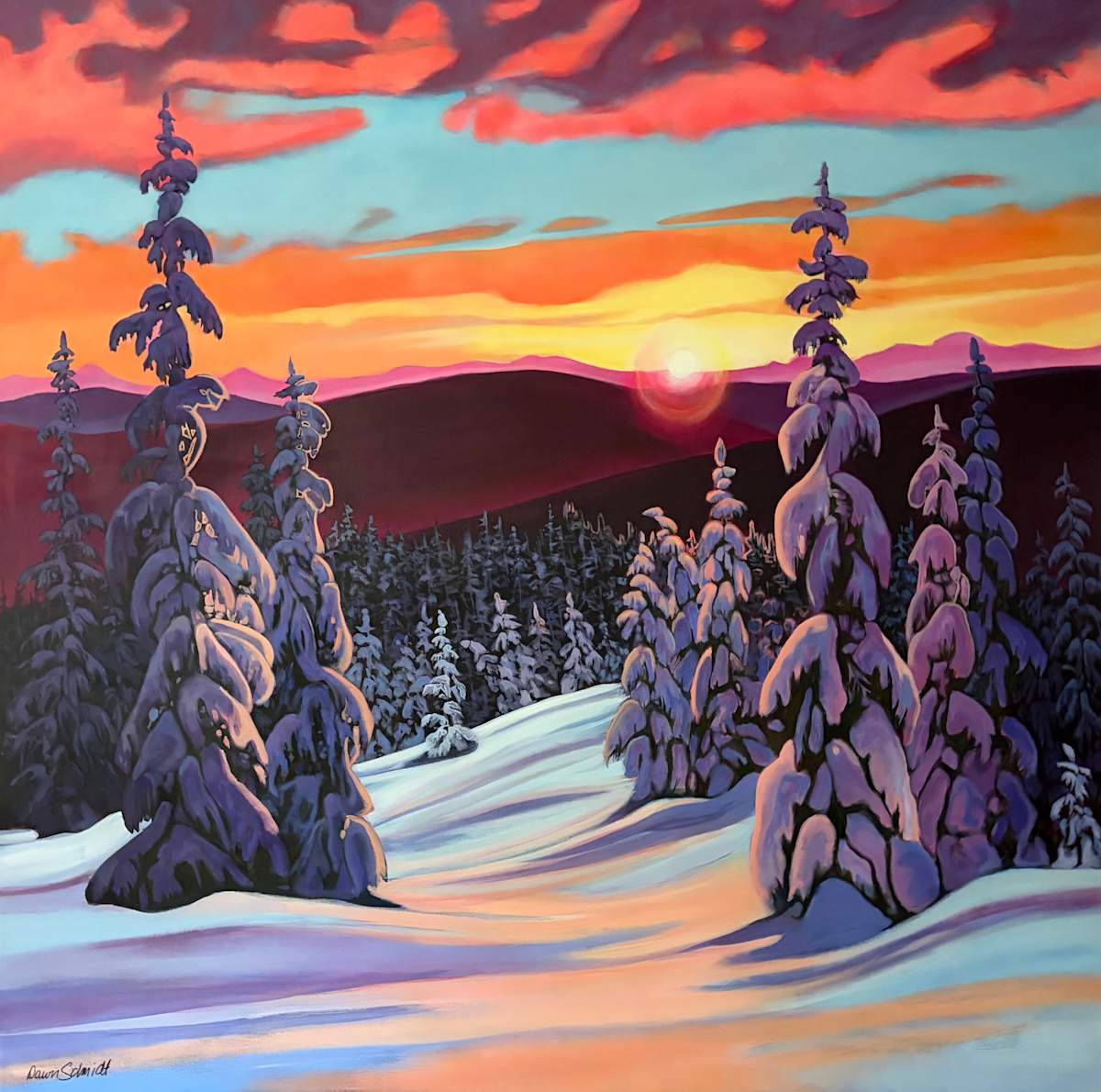 Winters Last Glow by Dawn Schmidt, Image 1.