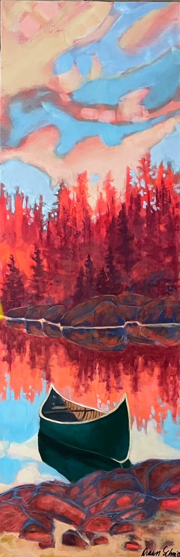 Canoe Rest Stop by Dawn Schmidt 