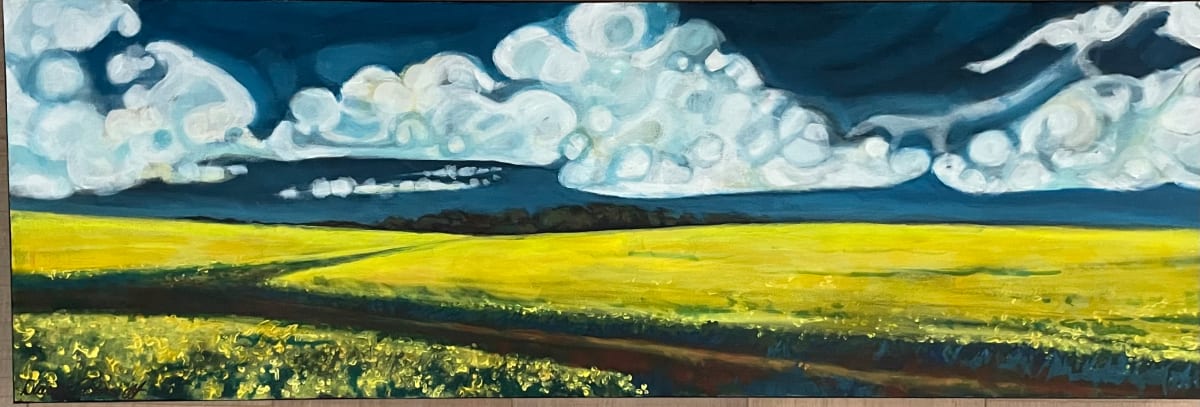 Clouds Over Canola by Dawn Schmidt 