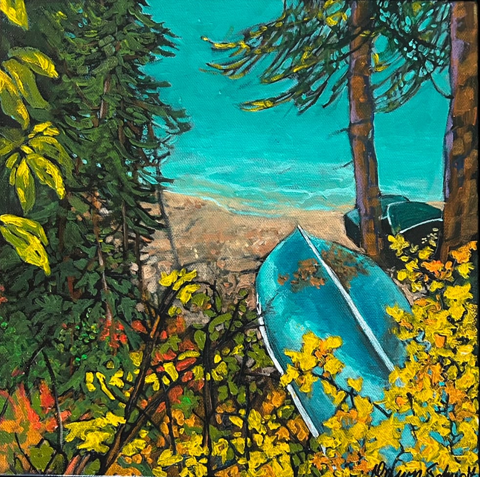 Emerald Shoreline Reverie by Dawn Schmidt 