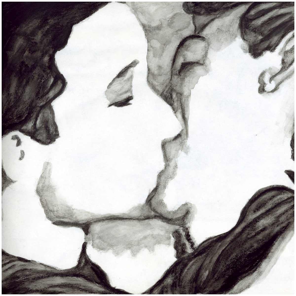 The Strength to Be (From "31 Kisses" series) watercolor pencil version, $200.  Buyer pays shipping.  Prints available, contact artist. by Stephen Mead  Image: The series "31 Kisses" was published as a book, https://www.amazon.com/31-Kisses-Mr-Stephen-Mead/dp/1475241461