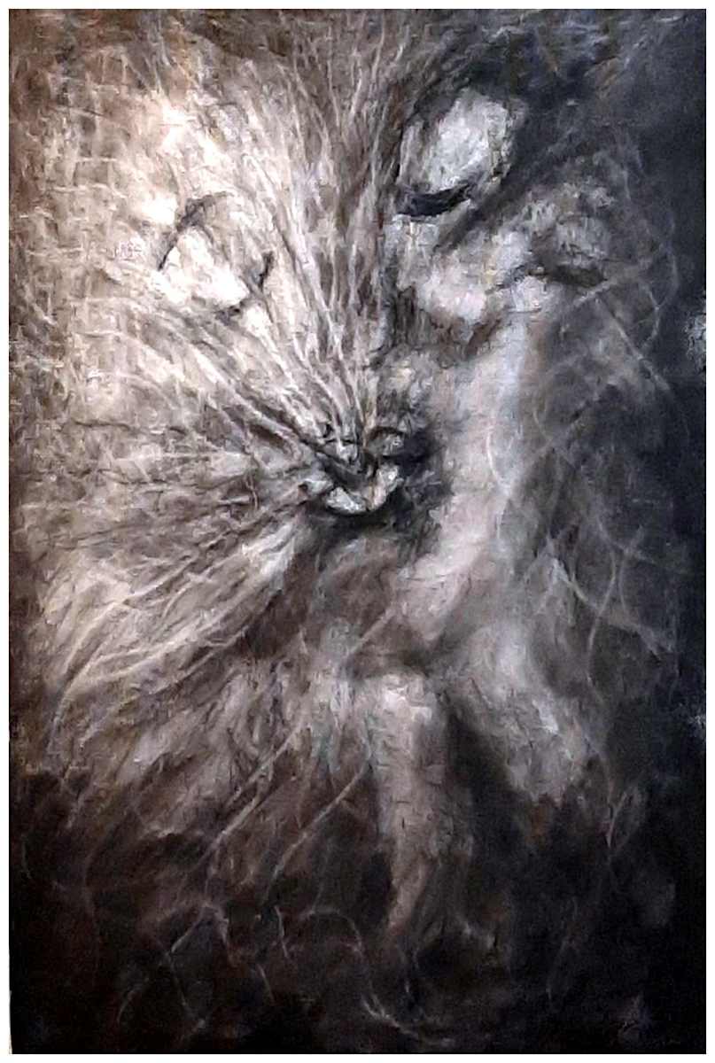 Drag Exhale (from "Drag" series), watercolor pencil, $300.  Buyer pays shipping, prints available, contact artist. by Stephen Mead  Image: The series "Drag" is included in Stephen Mead's book "Selected Works", https://www.amazon.com/Selected-Works-Stephen-Mead/dp/B0D86HK7T7