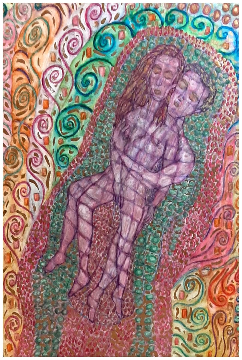 Our Klimt Shroud, Mixed media, $400.  Buyer pays shipping. by Stephen Mead 