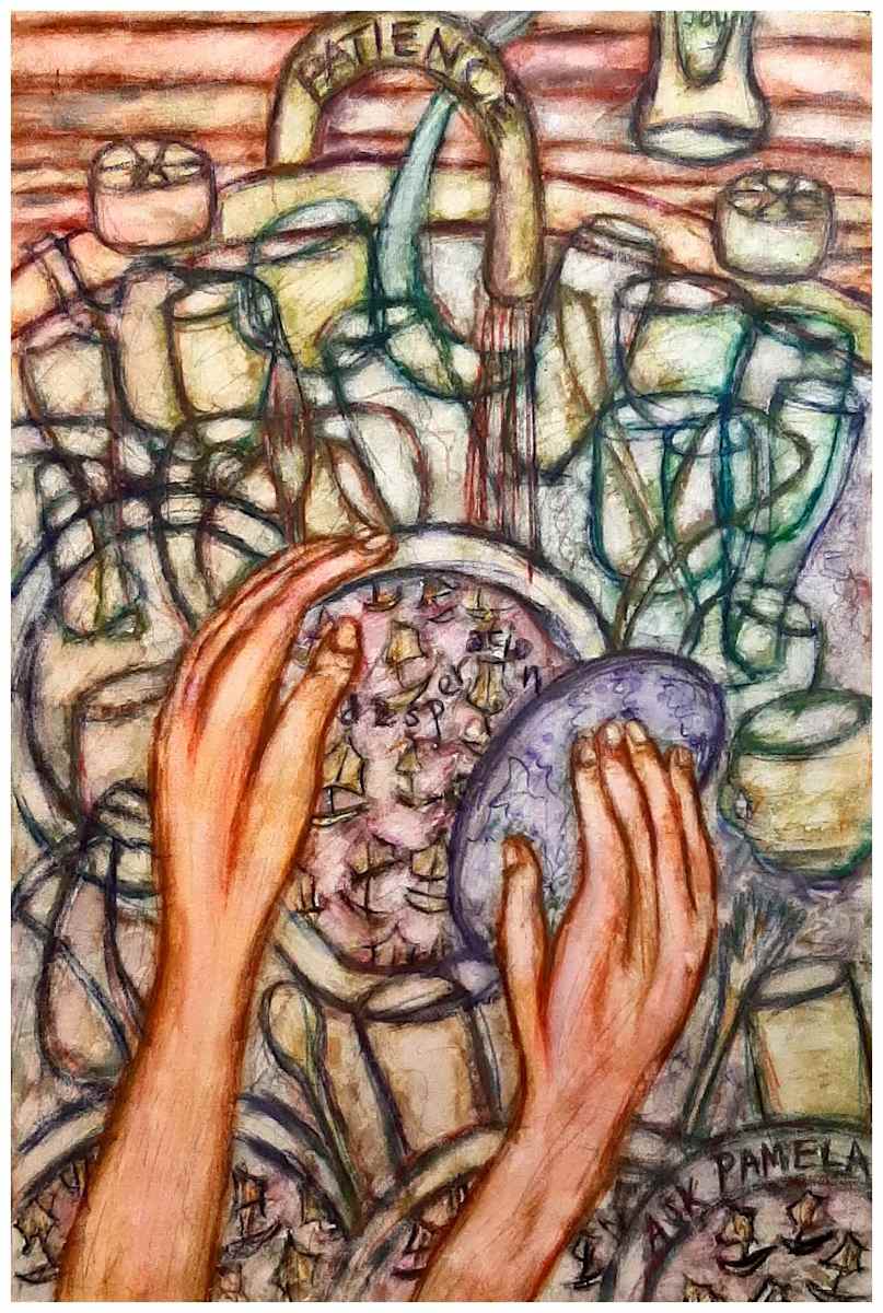 Patience/Desperation (From "States of Desire, States of Being" series) Buyer pays shipping.  Prints available, contact artist, mead815@yahoo.com by Stephen Mead  Image: The series "States of Desire, States of Being" is included in Stephen Mead's book "Selected Works", https://www.amazon.com/Selected-Works-Stephen-Mead/dp/B0D86HK7T7