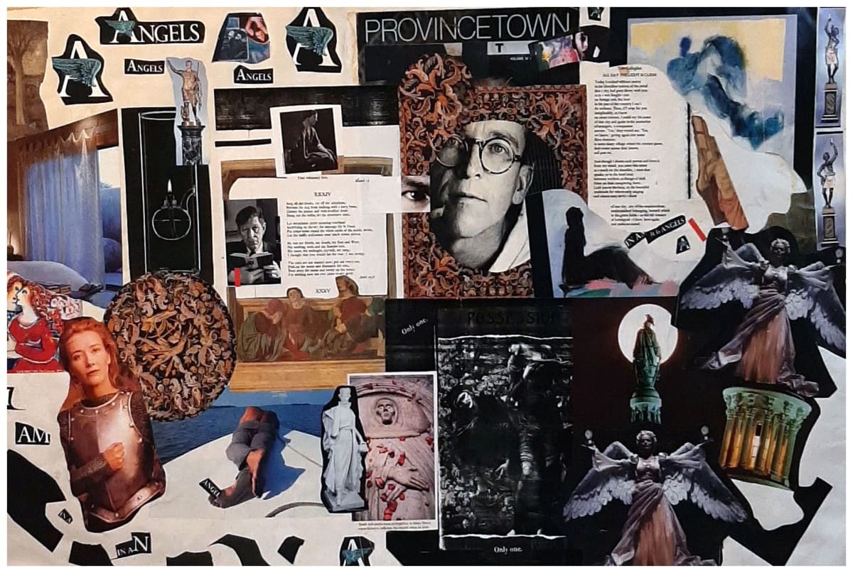 Remember Me, Angel, Collage, $125.  Buyer pays shipping by Stephen Mead 