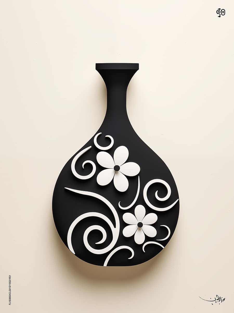 Scripted Petals by Mohamed Ayman DAEF  Image: A seamless fusion of Arabic calligraphy and floral elegance—where tradition meets modern design.