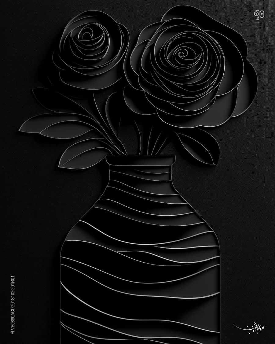Midnight Elegance by Mohamed Ayman DAEF  Image: A whisper of mystery, where petals bloom in the shadows of midnight.