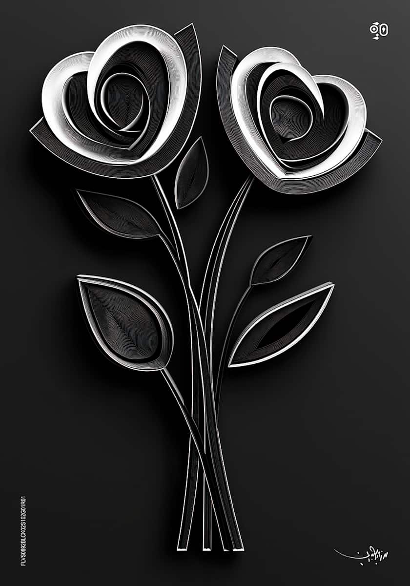 Whispers in the Dark by Mohamed Ayman DAEF  Image: Where darkness and light entwine, beauty emerges in monochrome.