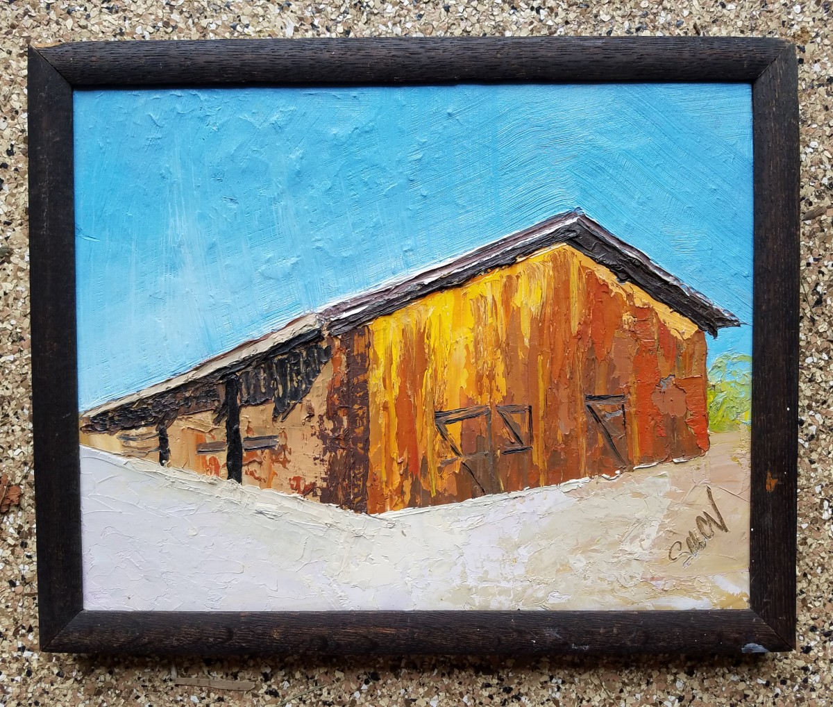 "Arboretum Barn" --where is this painting? by Barnlady 