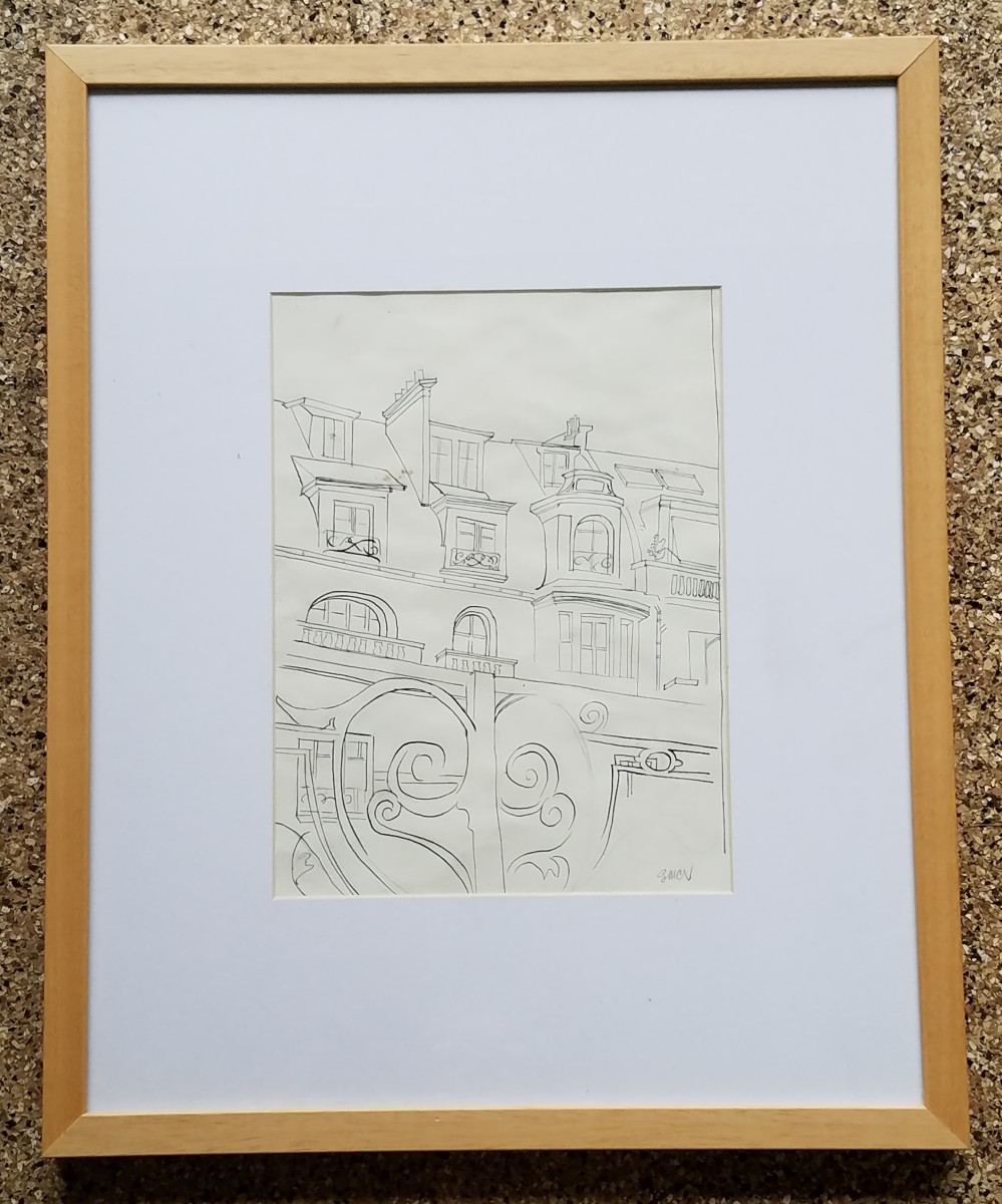 Building Sketch: Paris by Barnlady 