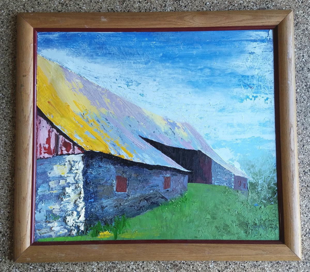 Arrandale Closer View; Yellow Roof Barn #2 by Barnlady 