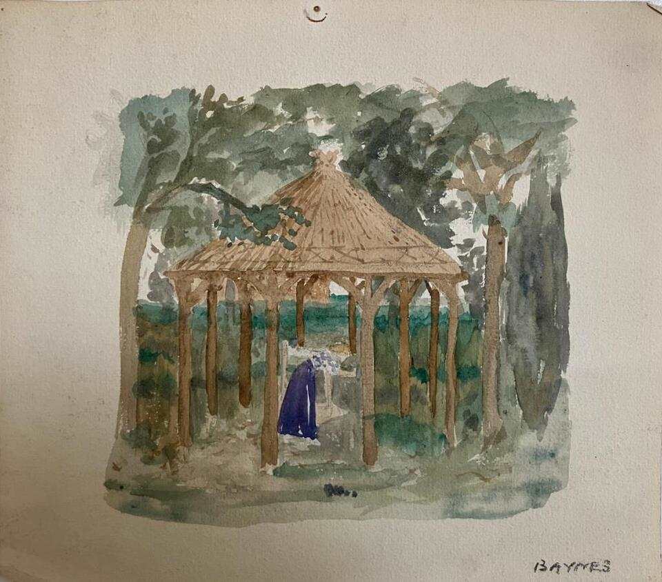 Pavilion watercolour by Antony Baynes 