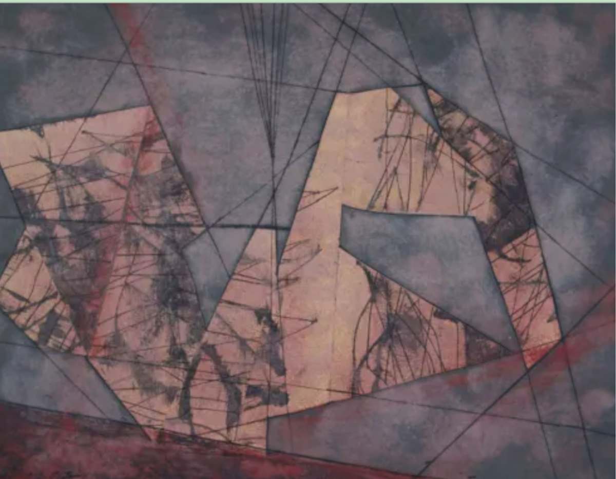 Abstract composition by Lester Epstein 