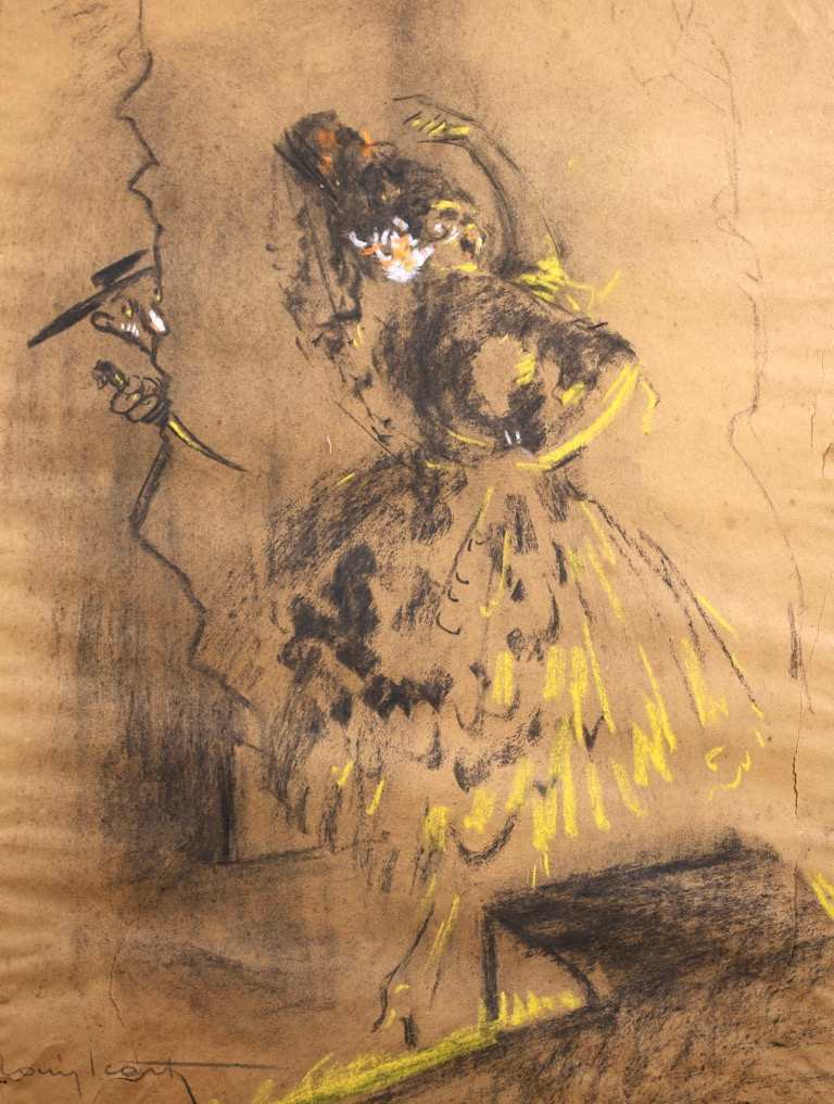 Opera Singer by Louis Icart (1888-1950) 