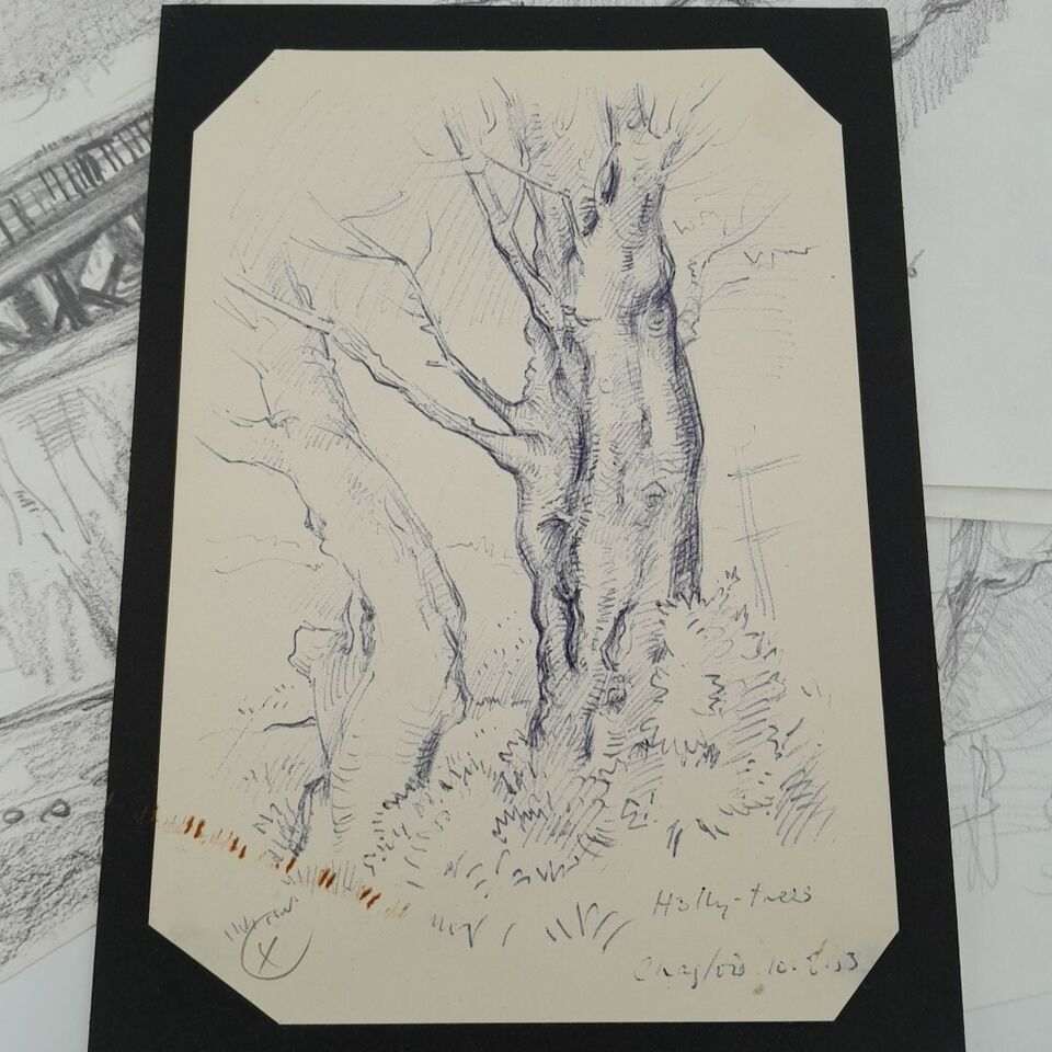 Signed Studio collection of drawings by Richard Ian Bentham Walker 