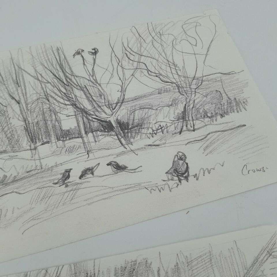 Signed Studio collection of drawings by Richard Ian Bentham Walker 