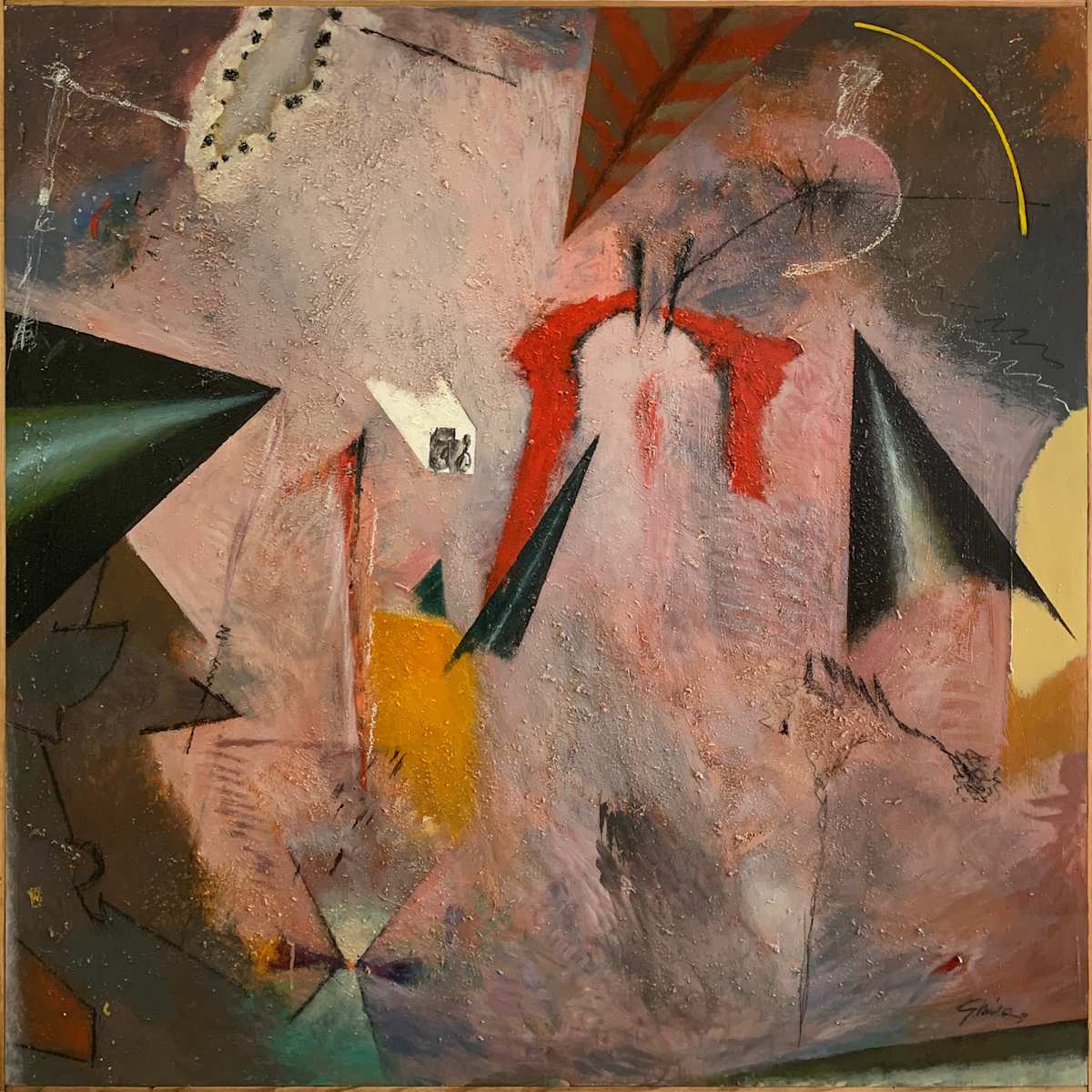 1997 "Slippin' Around" Mixed Media on Panel William Shields Acclaimed Illustrator by Bill Shields, Image 2.