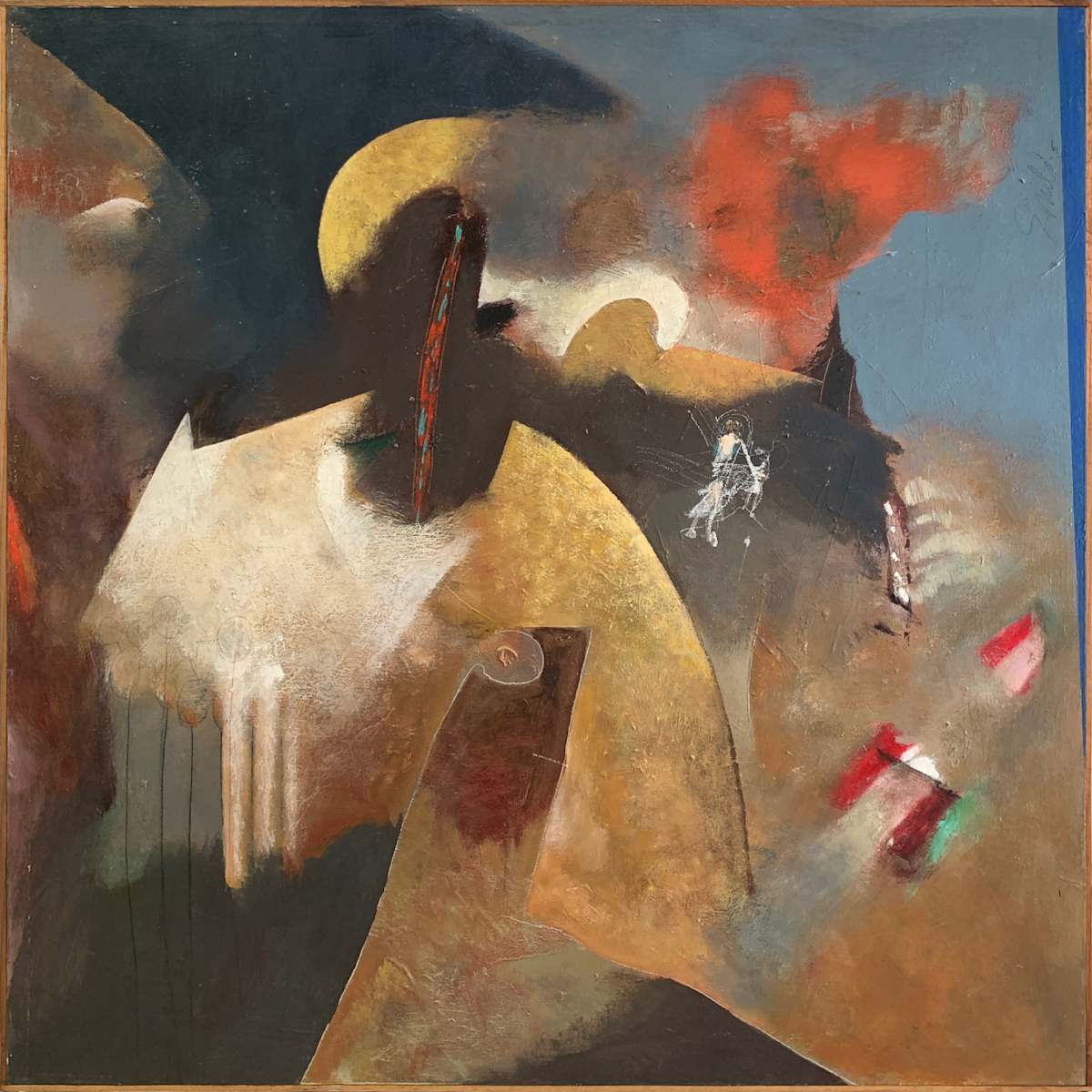 1991 "Questionable Reality" Mixed Media on Panel William Shields Acclaimed Illustrator by Bill Shields, Image 2.