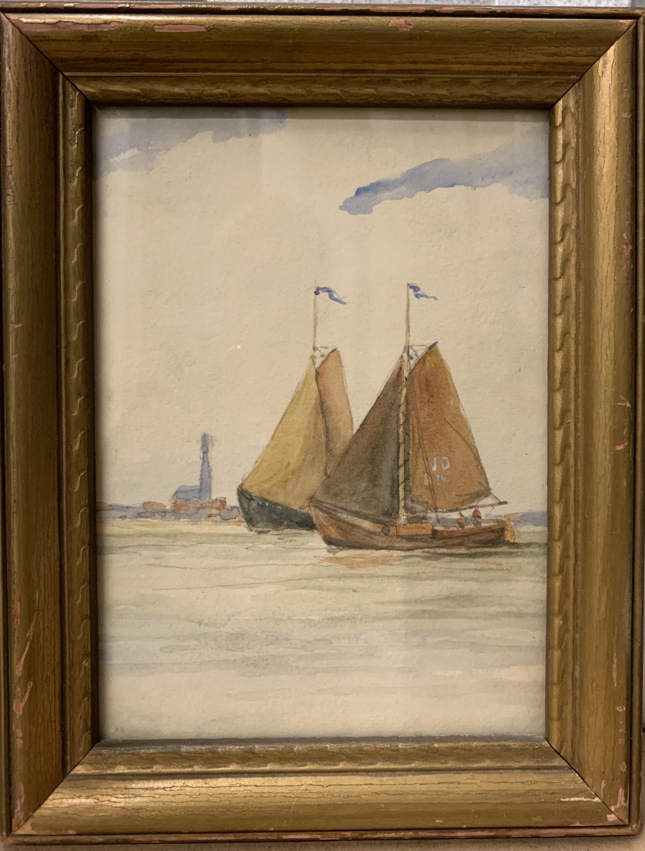 "Two Sailboats and Skyline", Image 1.