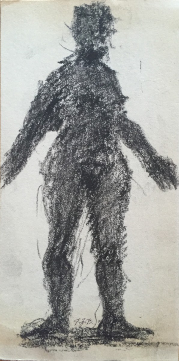 Charcoal Hands Out by Frank J Bette 