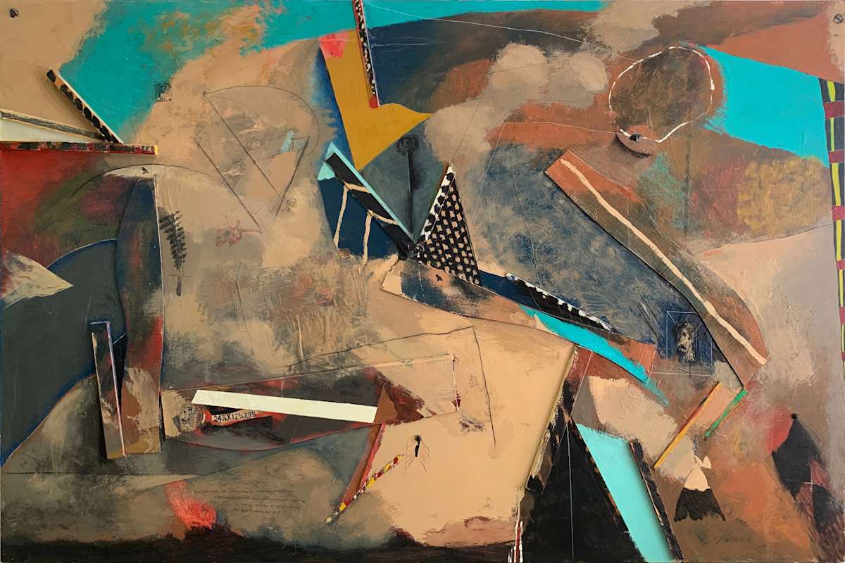 1996 "Shakespear's Fantasy II" Mixed Media Collage on Panel William Shields Acclaimed Illustrator by Bill Shields, Image 2.