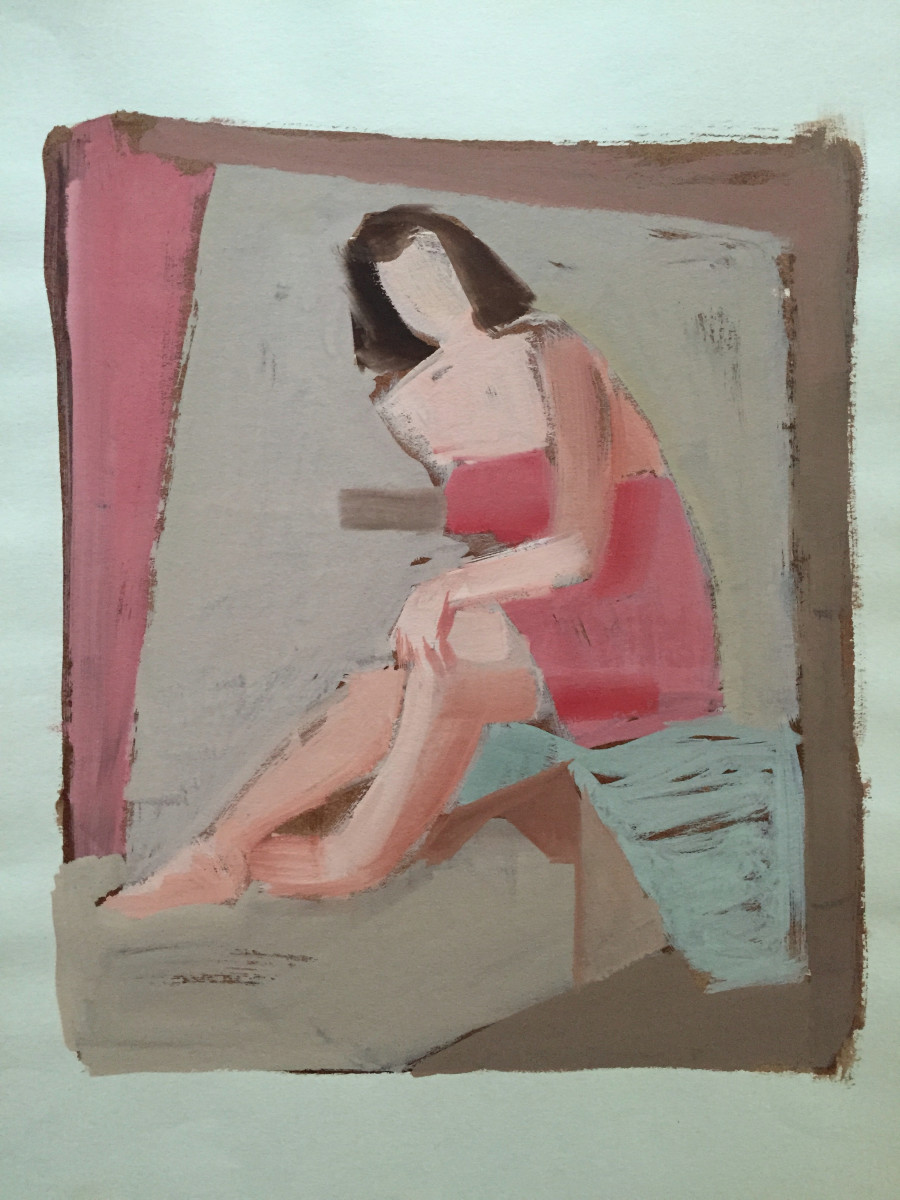Pink Towel 2 by Jerry & Ruth Opper Estate 
