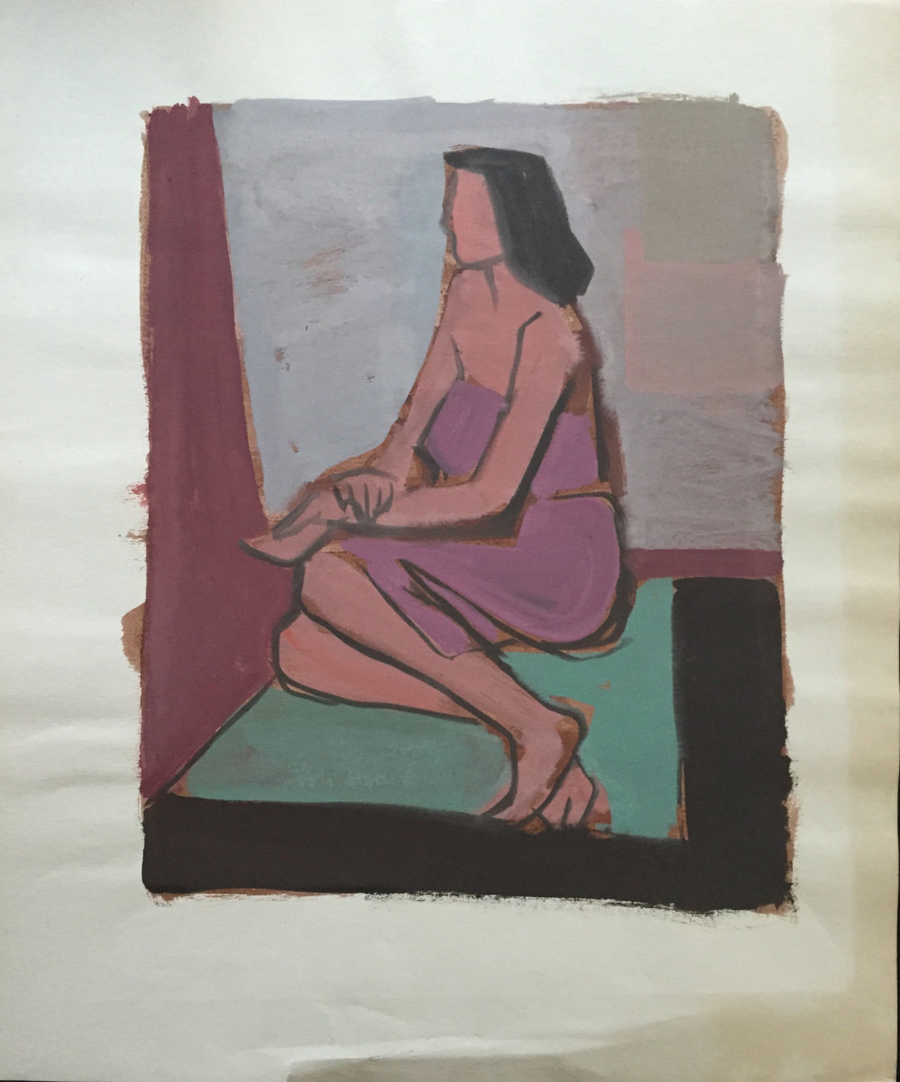 Black Floor by Jerry & Ruth Opper Estate 